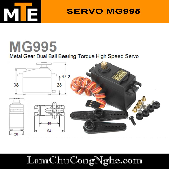 Động cơ RC SERVO MG995 chuyên dụng cho tay lái điều khiển từ xa