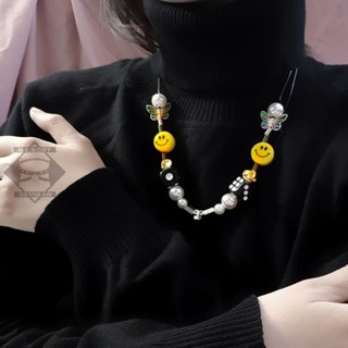 Vòng cổ Happy Mood vàng + xí ngầu + bướm.