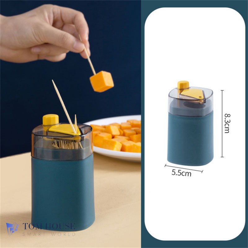 Lọ đựng tăm thông mình,hộp đựng tắm nhấn nhả tăm tự động