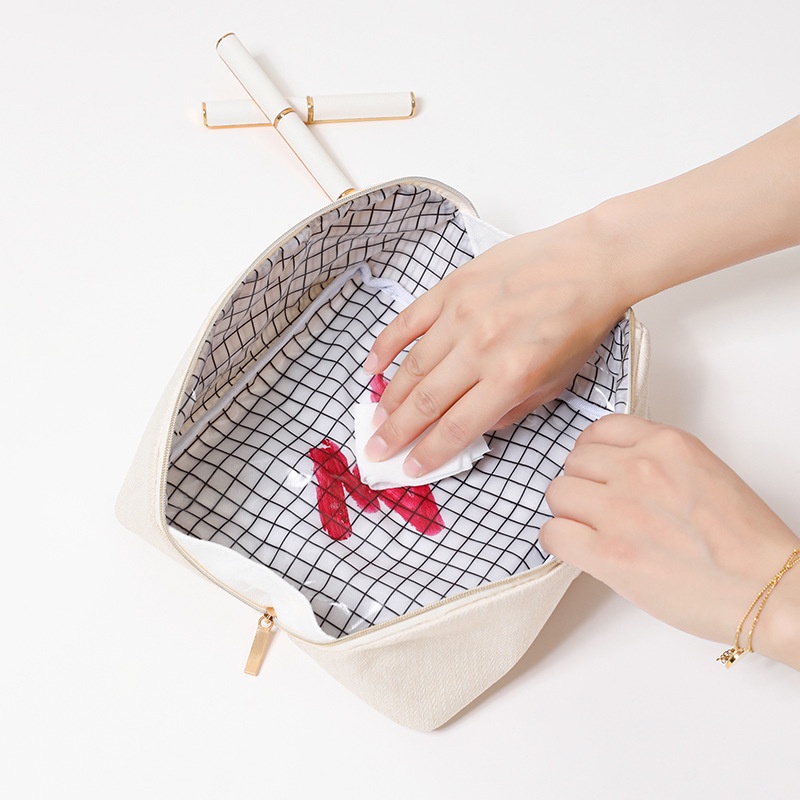 Túi Đựng Mỹ Phẩm Cỡ Lớn Hình Vỏ Sò / Hoa Xinh Xắn Tiện Dụng Mang Đi Du Lịch