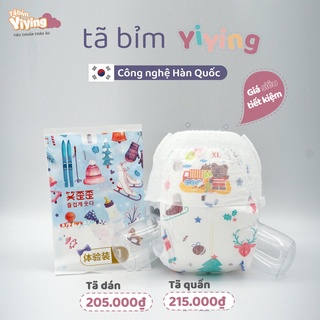 [Ý NGUYÊN] Tã/bỉm dán/quần Yiying bông tuyết mới S72/M60/L52/XL44/XXL40/XXXL36 công nghệ Hàn Quốc