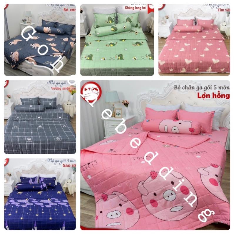 Ga Giường và 2 vỏ gối cotton poly cao cấp hàng tại xưởng mẫu mã đa dạng được chọn mẫu/ gohomebedding