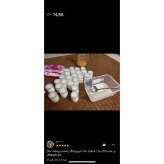 hũ đựng sữa chua thủy tinh