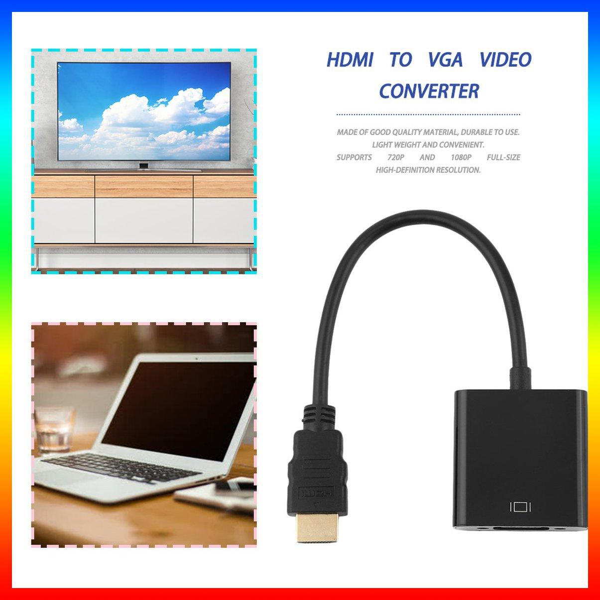 Cáp Chuyển Đổi Hdmi Sang Vga Full 1080p Cho Laptop Dvd