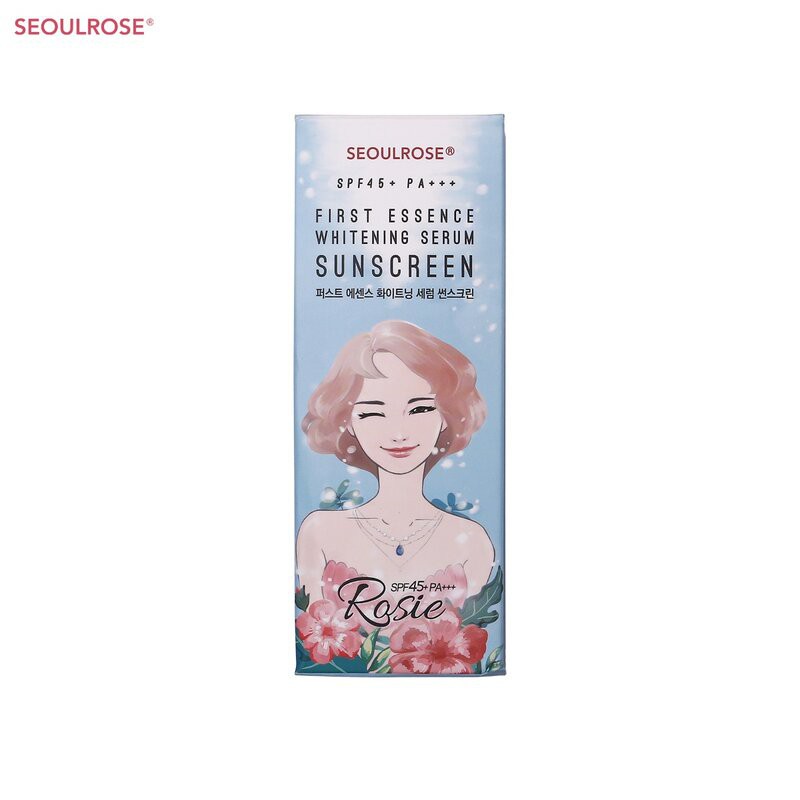 Kem Chống Nắng Dưỡng Da Seoulrose First Essence Whitening Serum Sunscreen SPFF45 PA+++ - 45g