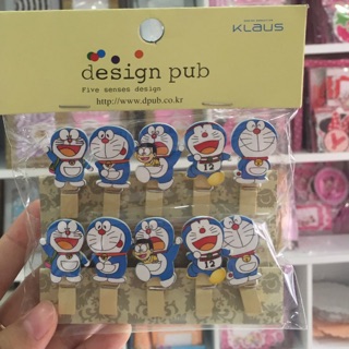 Kẹp gỗ hình Doremon đáng yêu