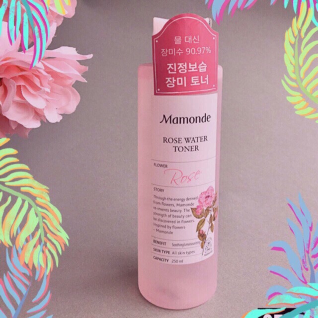 NƯỚC HOA HỒNG MAMONDE ROSE MẪU MỚI 2018 250ML