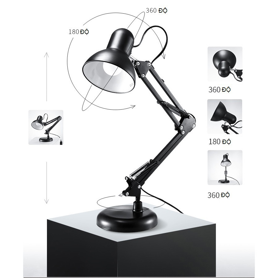 Đèn kẹp bàn Pixar MT833B chất liệu cao cấp thiết kế tinh tế đẹp mắt làm điểm nhấn cho gian phòng ( KHÔNG KÈM BÓNG)