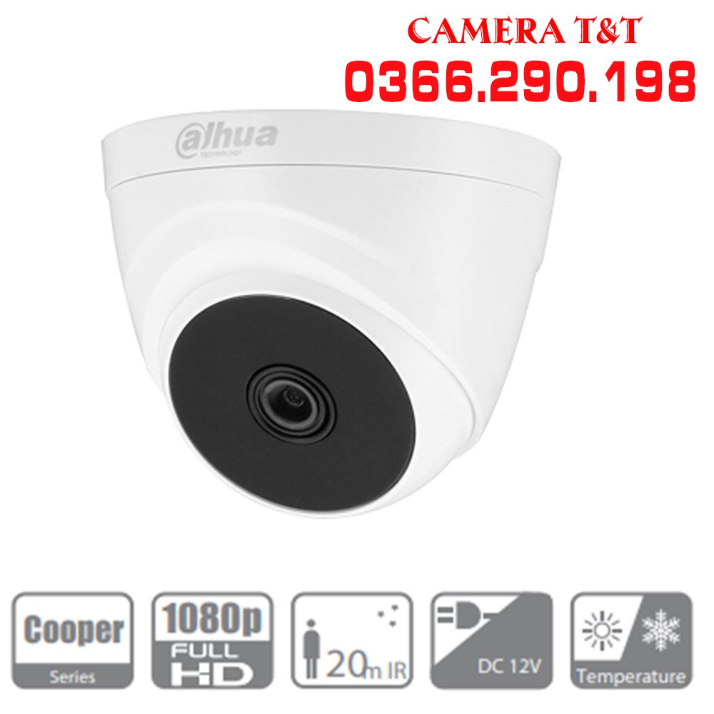 [MẮT NHỰA CAMERA DAHUA] CAMERA 2MP DAHUA HAC-T1A21P - CAMERA DOME TRONG NHÀ VỎ NHỰA 1080P - BẢO HÀNH 2 NĂM