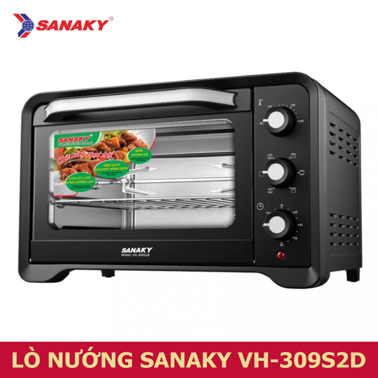 (MẪU MỚI) Lò nướng Sanaky VH-309S2D và 309N2D 30L