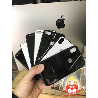 Ốp lưng Iphone gương kính cường lực đủ mã 5,6,6 plus ,7,7 plus ,8,8 plus ,iphone X giả iphone 8 8 plus logo táo