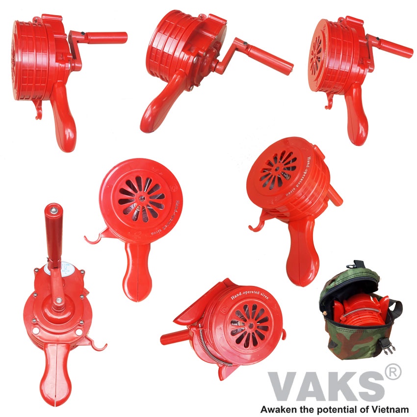 Còi hú báo động quay tay, báo động không dùng điện VAKS LK100P