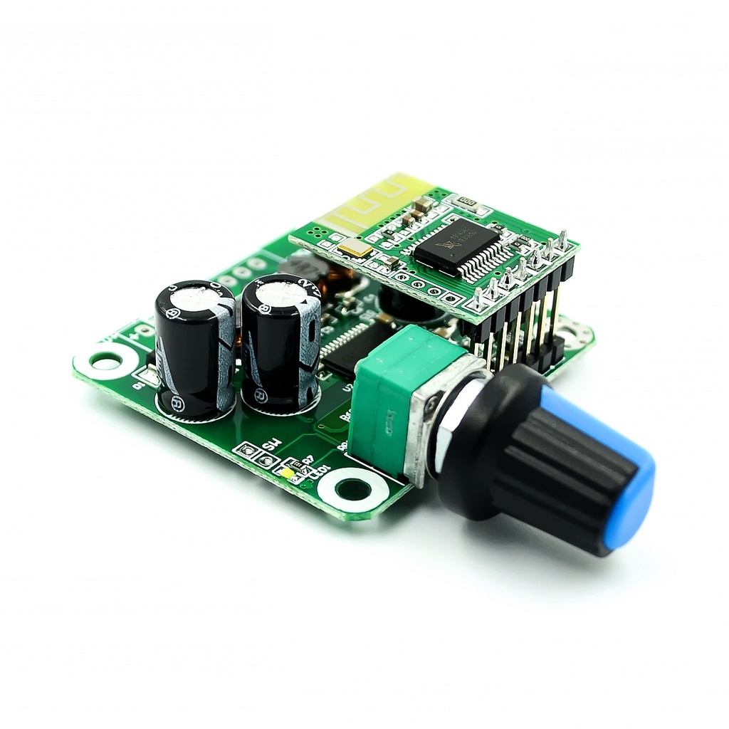 Bảng mạch khuếch đại âm thanh Bluetooth 4.2 TPA3110 15W+15W 12V-24V chuyên dụng cho xe ô tô