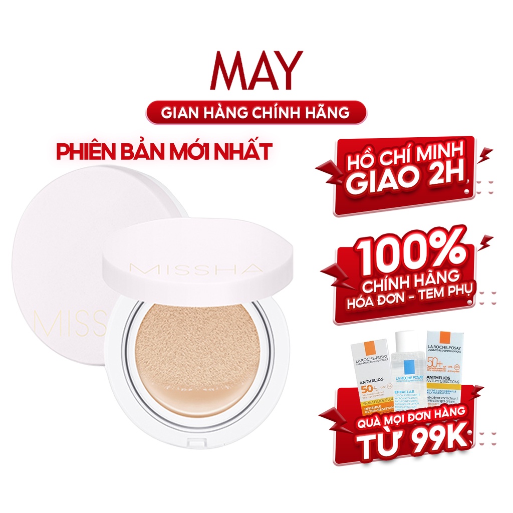 Phấn Nước MISSHA COVER LASTING Magic Cushion Che Khuyết Điểm, Kiềm Dầu, Lâu Trôi SPF50+/PA+++ 15g ( HỒNG NHẠT )