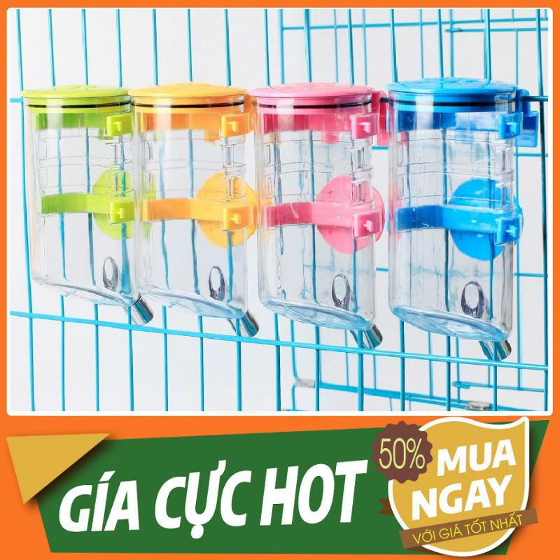 bình gắn chuồng cho choa mèo thú cưng