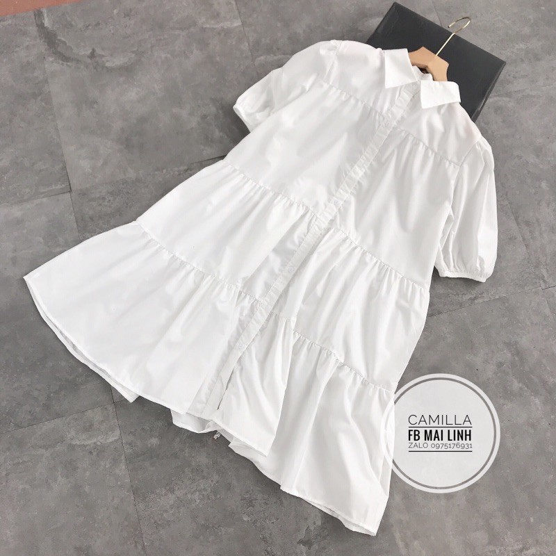 [Mã WASTMAY giảm 15% tối đa 30K đơn 150K] ⚡️BABY DOLL⚡️Đầm babydoll 2 màu trắng, kem chất thô lụa | BigBuy360 - bigbuy360.vn