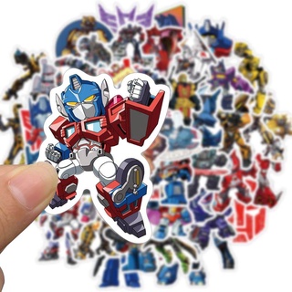 Bộ 50 Miếng Dán Trang Trí Hình Transformers Độc Đáo