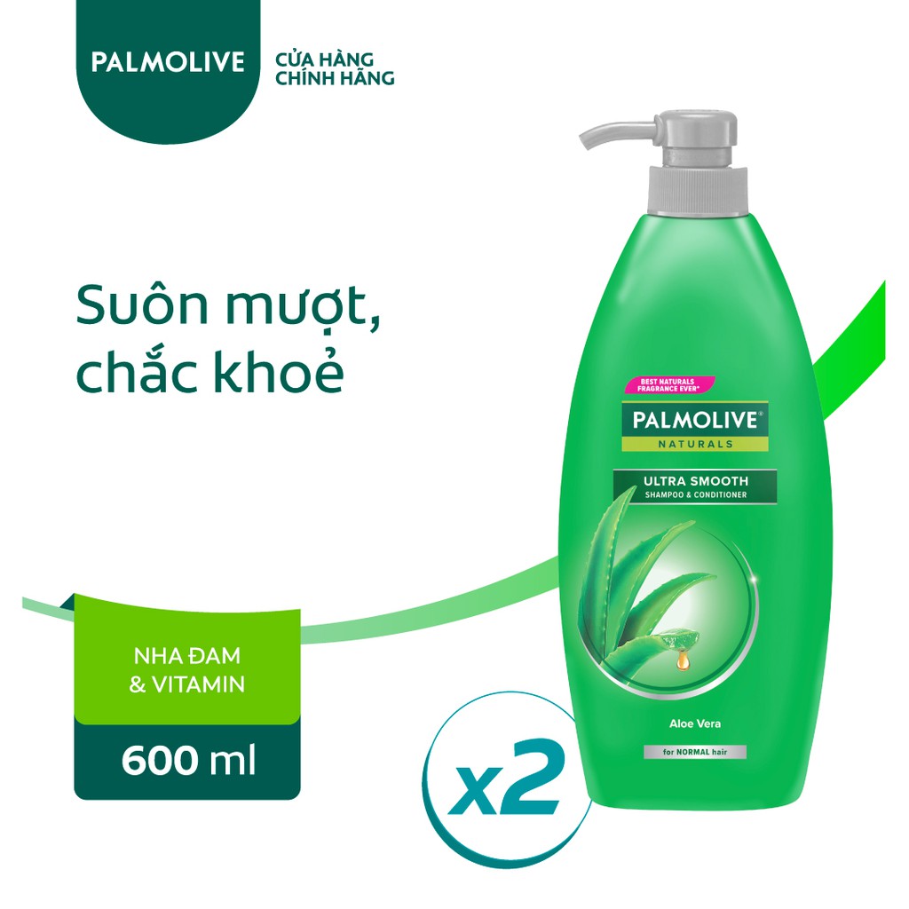 [Mã COSCOLT5 giảm 10% đơn 199K] Bộ 2 Dầu gội xả 2in1 Palmolive thiên nhiên 600ml | BigBuy360 - bigbuy360.vn