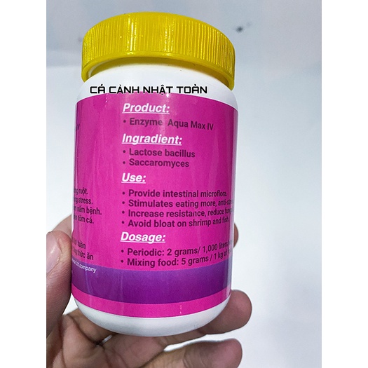 MEN TIÊU HÓA CHO CÁ CẢNH AQUA MAX 4 50G
