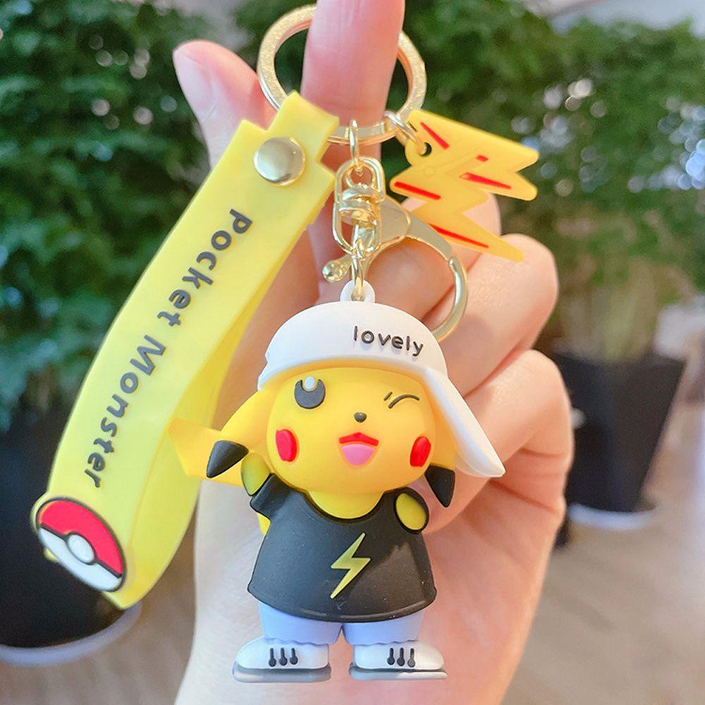 Móc Khóa Hình Pikachu Hoạt Hình Dễ Thương