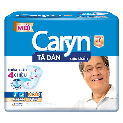 MẪU MỚI ĐỆM THẤM XANH-TÃ DÁN NGƯỜI LỚN CARYN SIÊU THẤM M20, ML20