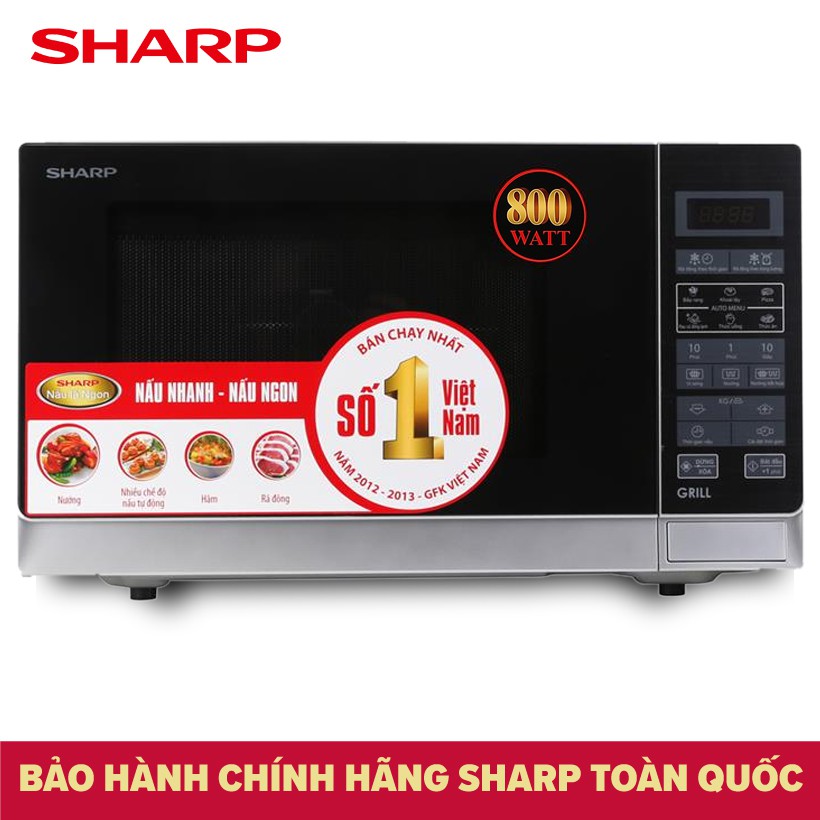 CHÍNH HÃNG Lò vi sóng có nướng Sharp R-G272VN-S