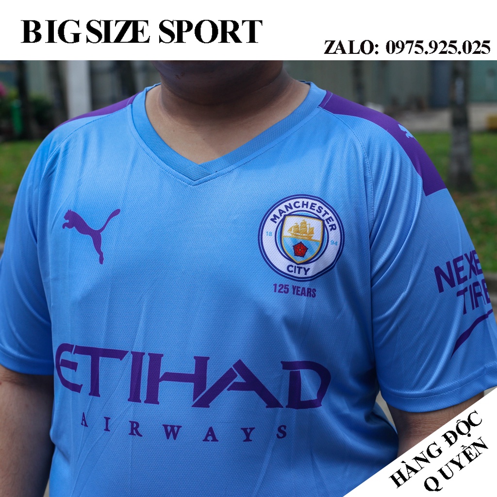 Bộ quần áo bóng đá nam Big Size Club Manchester City