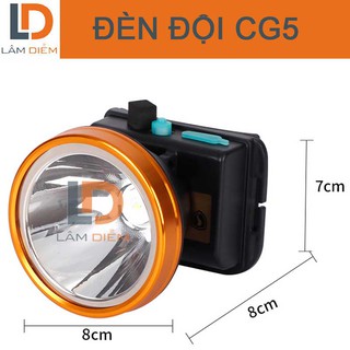 Đèn pin đội đầu led siêu sáng chóa 80mm a5 có kèm sạc và thun đeo