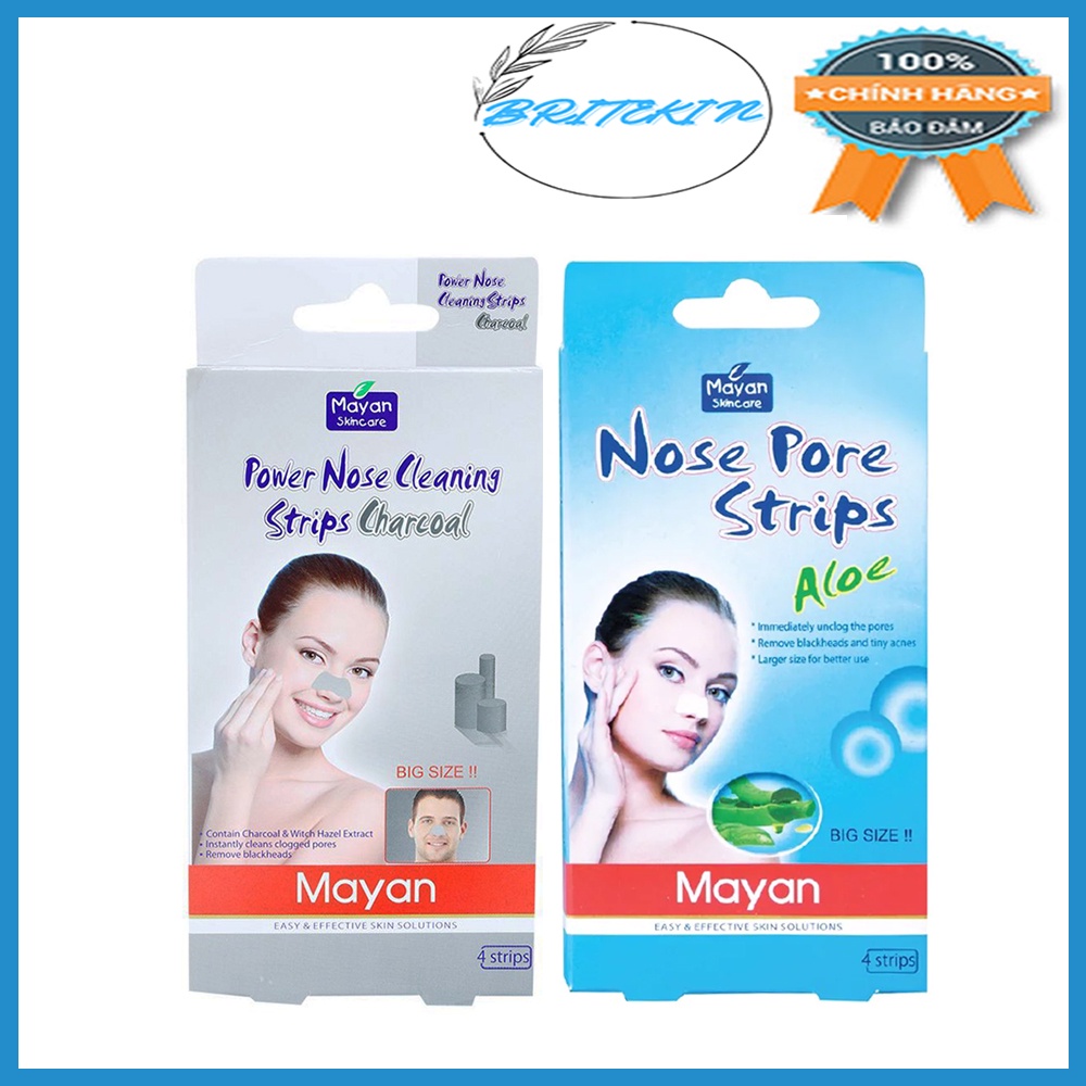 Miếng Lột Mụn Cám Mayan (Hộp 4 Miếng)