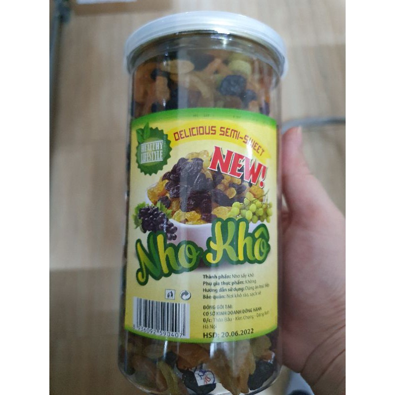 Hũ 400g Nho khô 3 màu