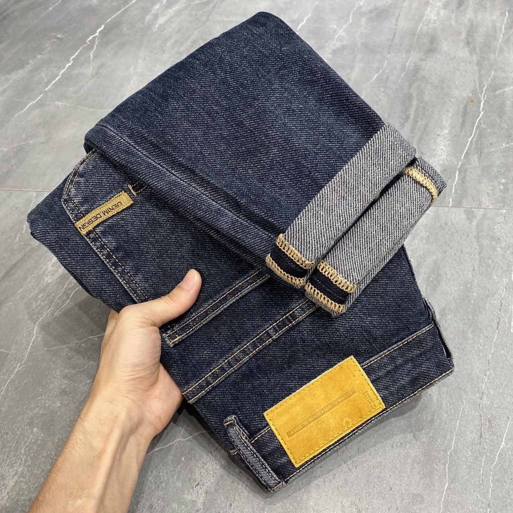 Quần Jean Dài Dáng Ôm Thời Trang Thu Đông Cá Tính Cho Nam 28-36 5