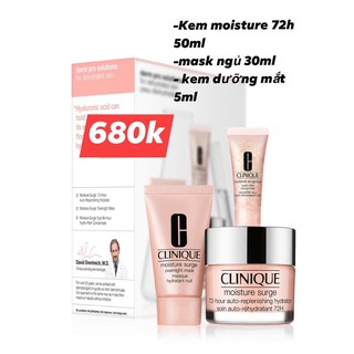 BILL US-Set dưỡng da 3 món CLINIQUE MOISTURE SURGE
