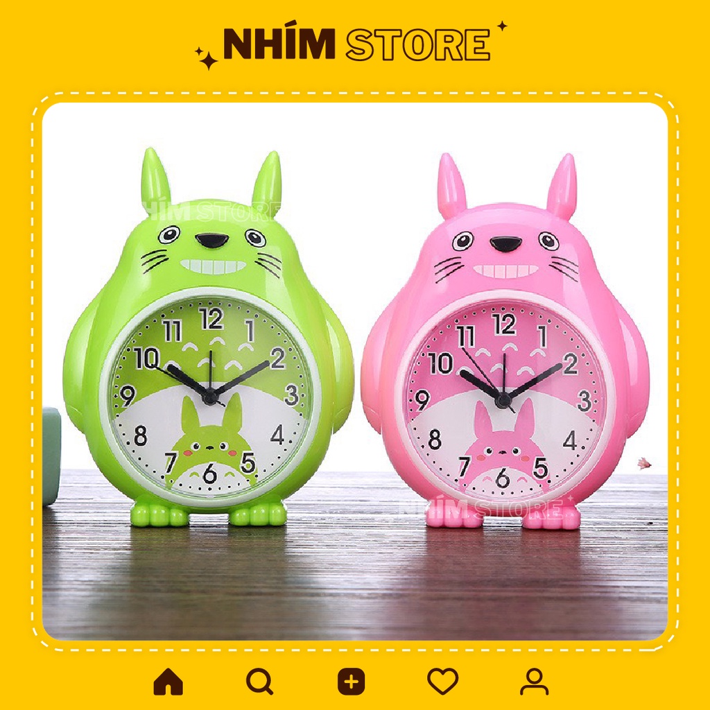 Đồng Hồ Báo Thức Để Bàn Hình Totoro Đáng Yêu - Đồng Hồ Để Bàn Chuông Siêu To Giá Rẻ