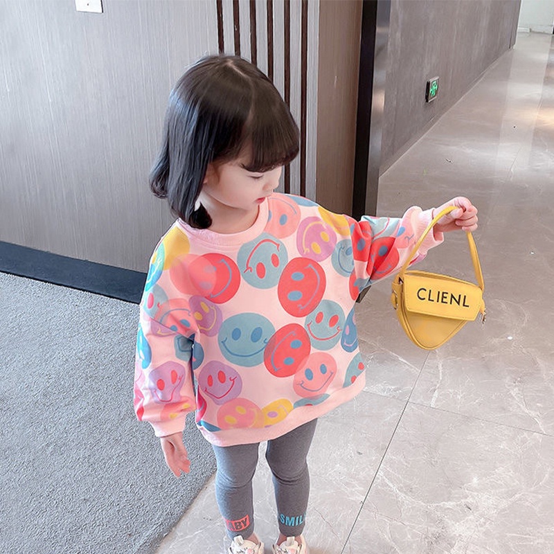 Áo sweater AMILA thời trang xuân thu phong cách phương Tây cho bé gái
