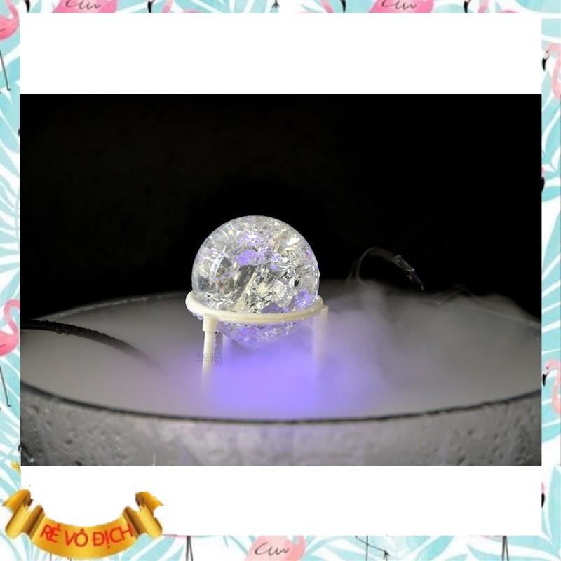 Quả cầu thủy tinh 5cm phụ kiện thác nước phong thủy