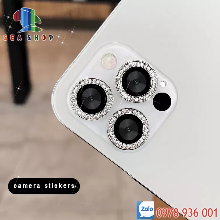 Mắt bảo vệ Camera cho iPhone 11 Pro, 11, 11 Pro Max -Chất liệu TITAN-Không gây yếu sóng-Kính cường lực full màn