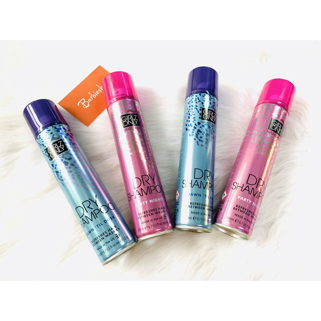 Dầu Gội Khô Girlz Only Dry Shampoo 200ml có đủ 4 mùi (date 23)