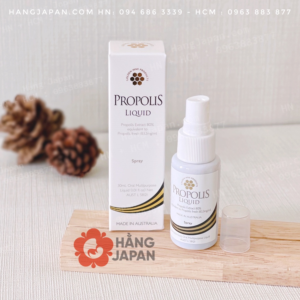 Xịt keo ong Propolis Liquid 30ml hàng Úc