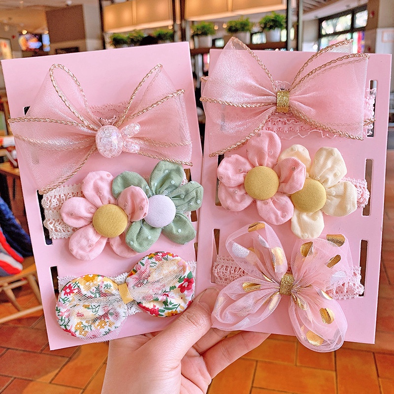 Set 3 Băng Đô Nơ Xinh Xắn Dành Cho Bé Gái