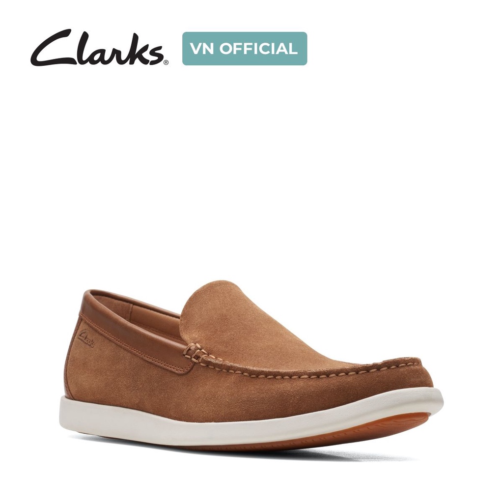 Giày Lười Nam CLARKS Ferius Creek Màu Nâu