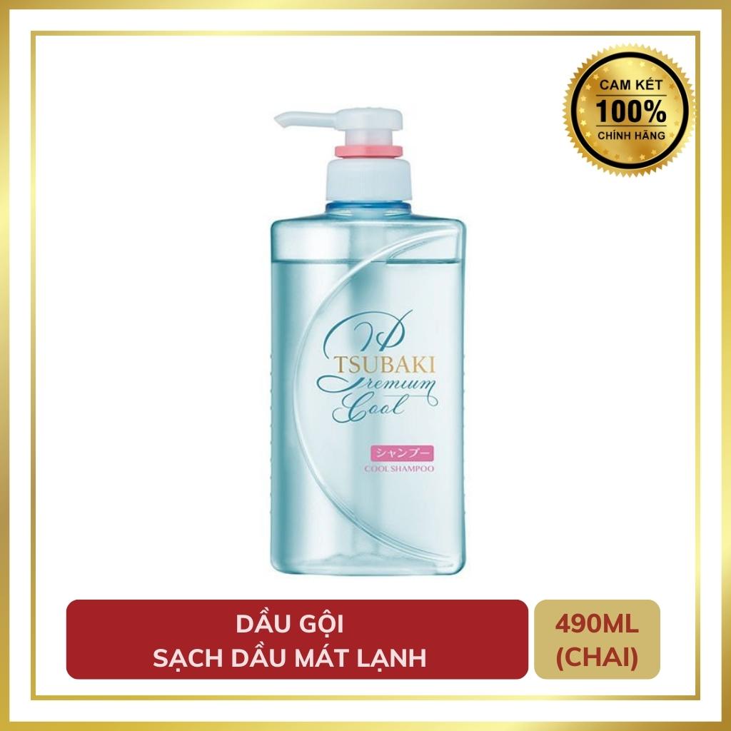 Bộ Đôi Dầu Gội Tsubaki Xanh - Tsubaki Premium Cool SẠCH DẦU Mát Lạnh - CHÍNH HÃNG