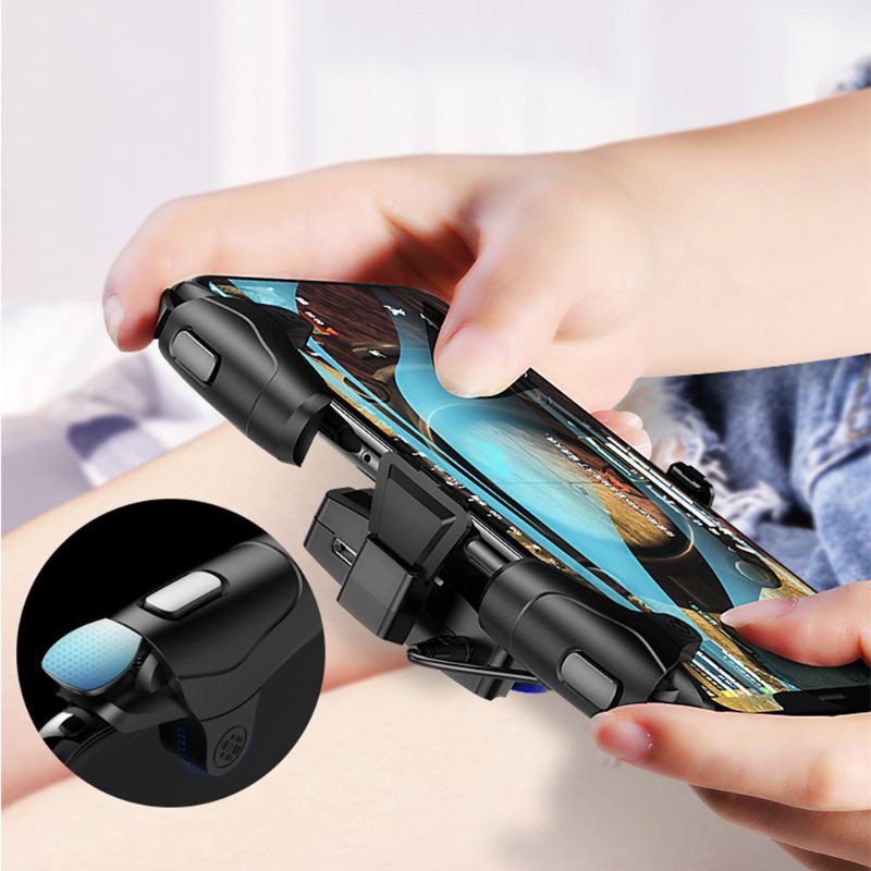 LIDU1  PUBG Mobile Controller Auto High Frequency Click Gaming Triggers for Cellphones