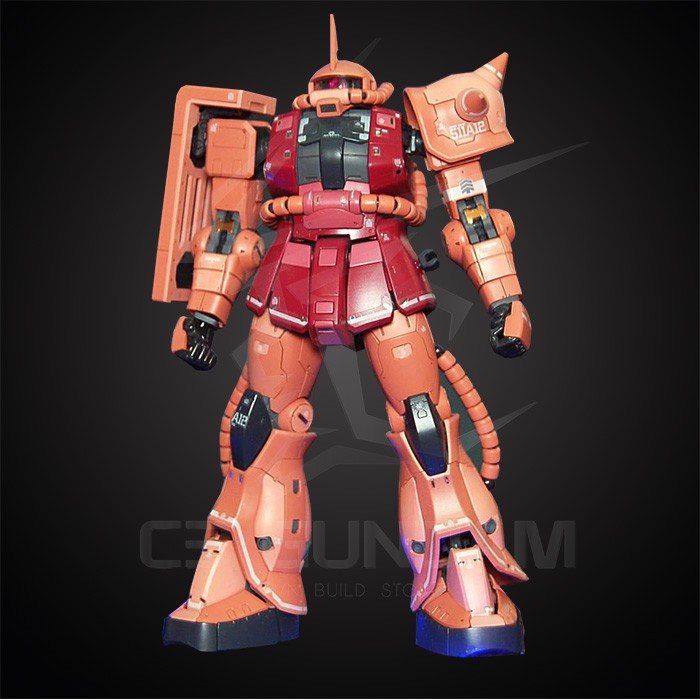 MÔ HÌNH GUNDAM RG 02 1/144 MS-06S ZAKU II ĐỎ BANDAI