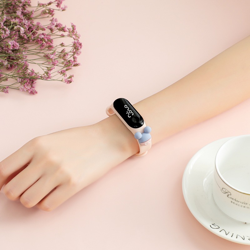 Đồng hồ thông minh Zgo màn hình led kháng nước họa tiết hoạt hình thích hợp làm quà tặng