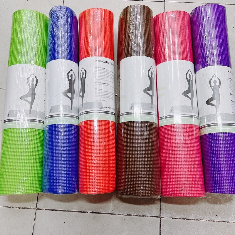 Thảm Tập Yoga Procare/Thảm Tập Gym Pvc Cao Cấp Nhập khẩu-Tặng kèm Túi - Quyensports