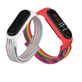 Dây Đeo Thay Thế Chất Liệu Nylon Thời Trang Cho Xiaomi Mi Band 5 3 4