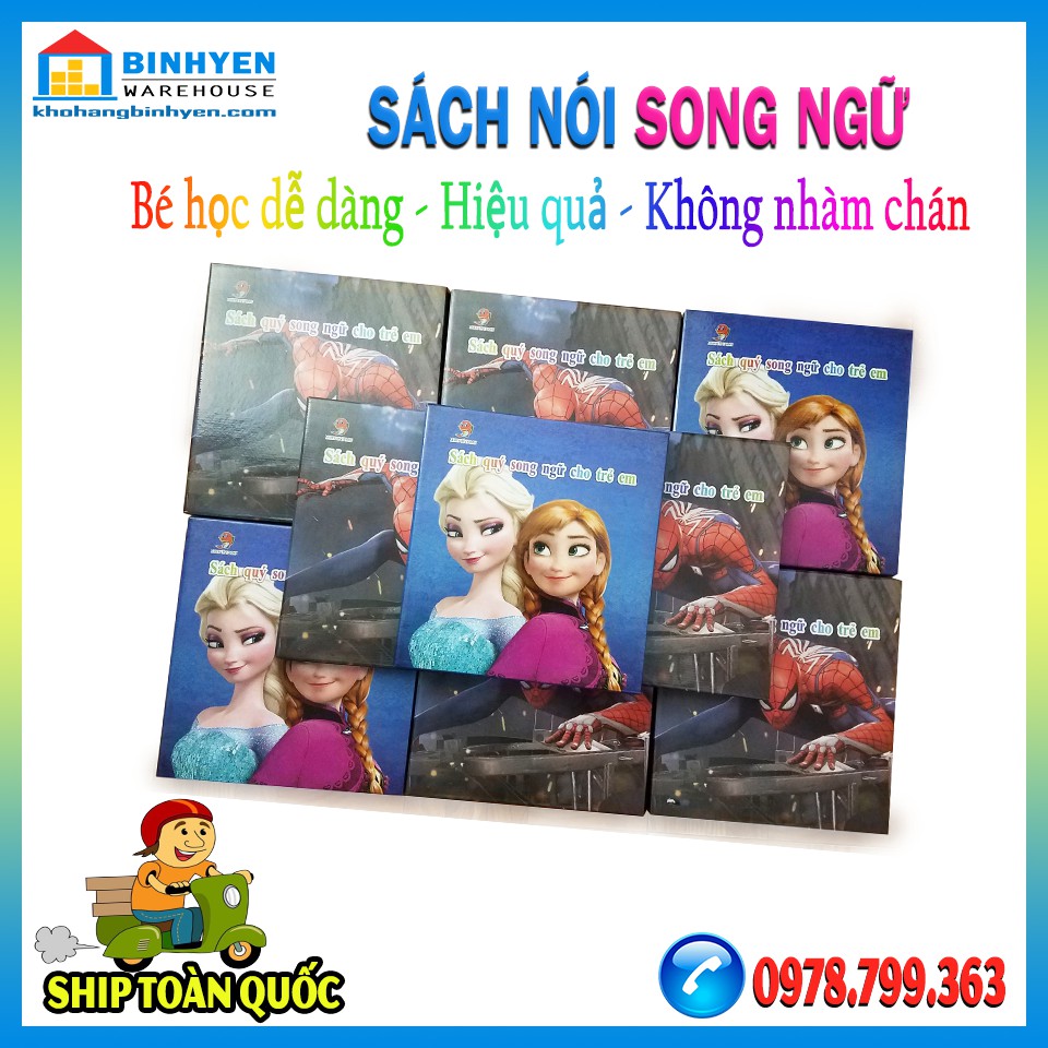 Sách nói song ngữ luyện phát âm Anh-Việt cho bé (tặng kèm pin)