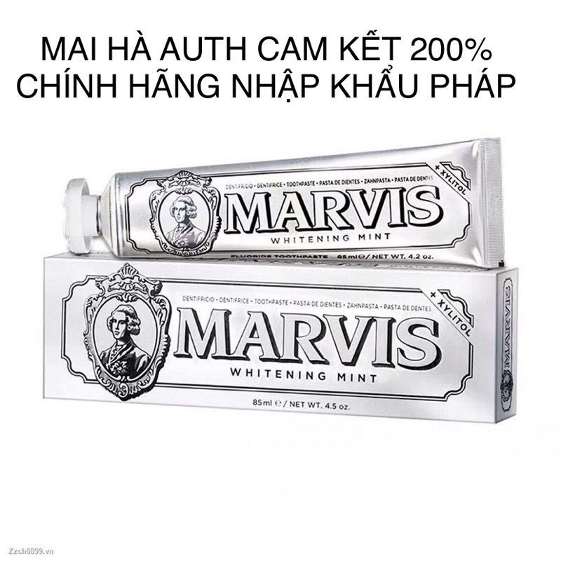 kem đánh răng Marvis 85ml trắng răng nhập từ Pháp