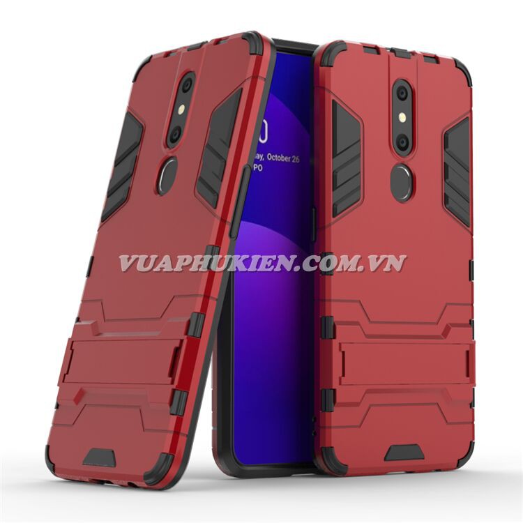 Ốp lưng Iron Man chống sốc cho Oppo F11 Pro, F11, F9, F7, F5, F3, A3s, Neo 9s, A39, A83, F7 Youth - Có chân dựng máy