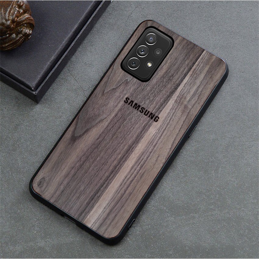 Ốp lưng bằng gỗ SAMSUNG A31/ A51/ A71/ M51/ A21S/ A02S/ NOTE 10 LITE - GỖ TỰ NHIÊN - LOGO THƯƠNG HIỆU
